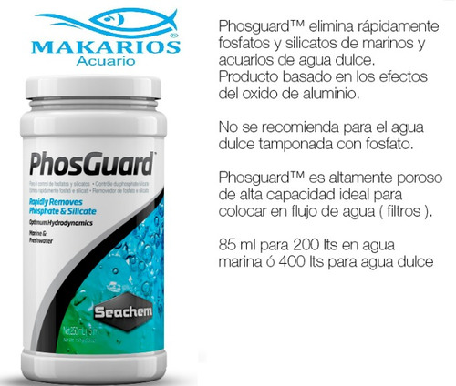 Seachem Phosguard 250ml Elimina Fosfatos Acuario