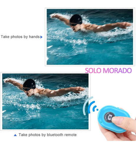 Imagen 6 de 10 de Disparador Control Remoto Foto 10m Universal Bluetooth Móvil