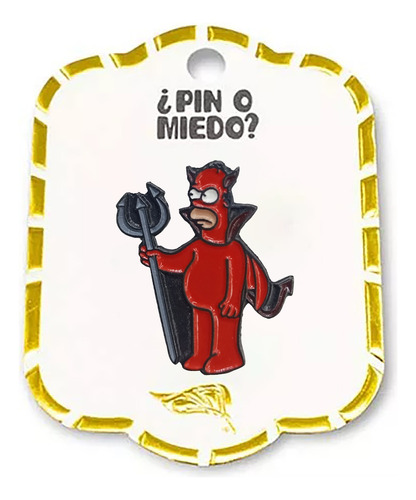 Pines Metálicos Serie De Tv Los Simpson Pin Homero Diablo 