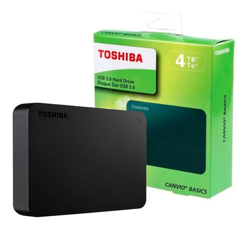 Toshiba Disco Rigido Portatil 4tb Usb 3.0 Canvio Basi Ppct