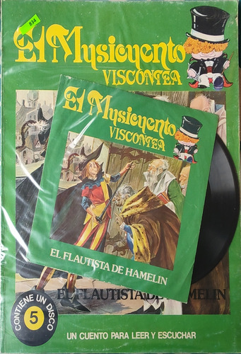 Vinilo Single Del  Cuento Flautista De Hamelin Más Lib(aa983