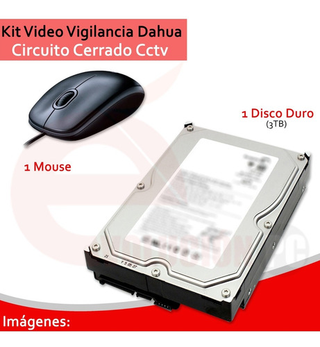 Imagen 8 de 9 de Kit Cctv De Vigilancia 4 Camaras Dahua Xvr1b04kit 2mp + 3tb