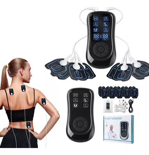 Masajeador eléctrico Tens, Estimulador muscular, EMS, pluma de acupuntura,  máquina de Terapia Digital, electroestimulador, alivio del dolor