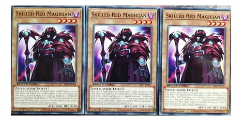 Skilled Red Magician X3 ComĂșn Yu-gi-oh! Original Konami