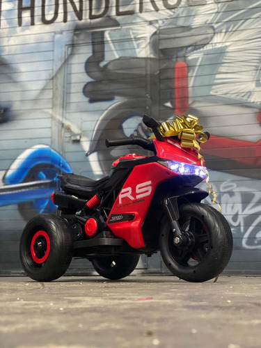 Trimoto Electrica Niño Recargable Rojo