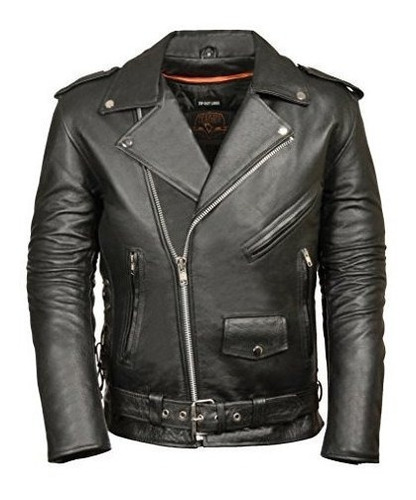 Milwaukee Leather Chaqueta De Moto De Estilo De Encaje Lado 