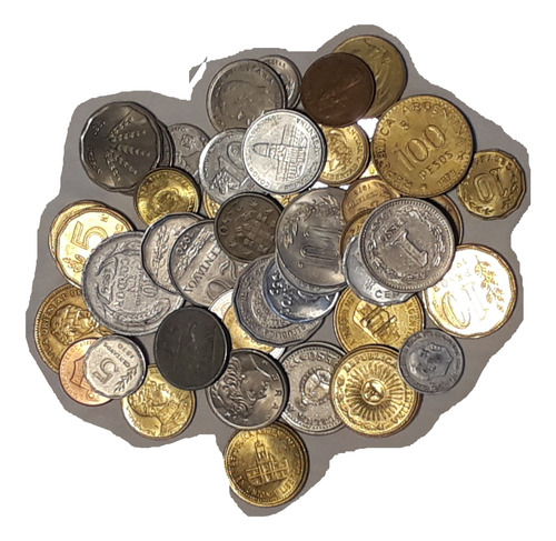 Monedas Lote X50 Internacional Extranjeras Nacion No Repe L2