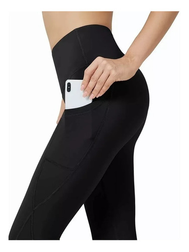 Leggins Mujer Deportivos Licra Gym Moda Bolsa Celular