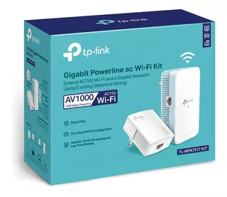 Extensor Powerline Gigabit Av1000 Tp-link Tl-wpa7517-kit-ac