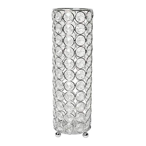 Jarrón Decorativo De Cristal Elipse Crystal Hg1011chr,...