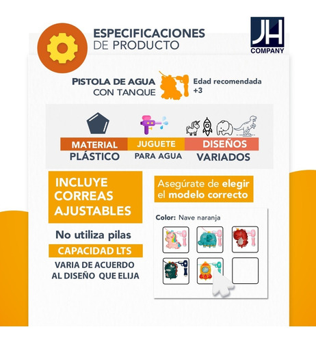 Imagen 9 de 10 de Pistola De Agua Mochila Tanque Juguete Diversion Agua Ysj