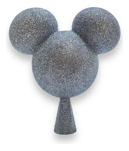 Punta De Arbol Navidad Mickey Adorno Glitter Estrella Diseño