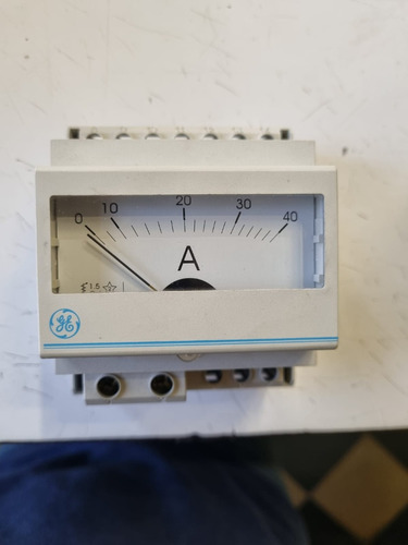 Reloj Amperimetro General Electric Para Riel Din 40a