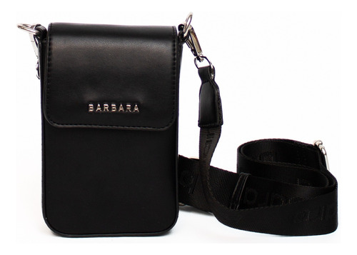 Bandolera Porta Celular Dama Barbara Bags Simil Cuero 