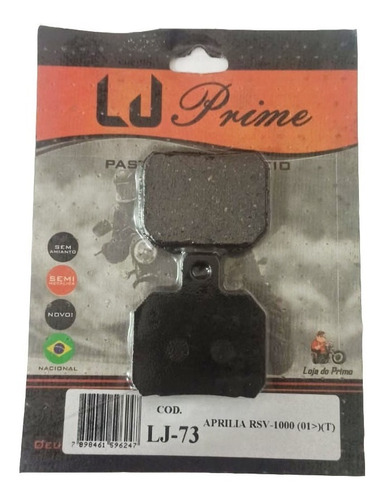 Pastilha Traseira Aprilia 1000 Rsv Factory Pista 04... L73