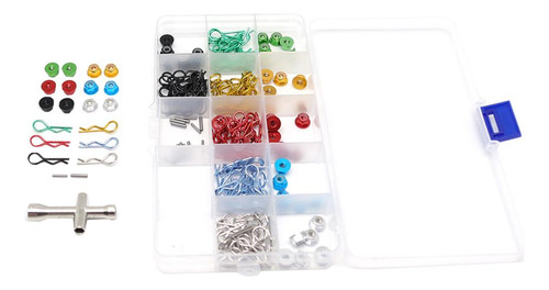 Rc Body Shell R Clips Pin En Estuche De Almacenamiento Para