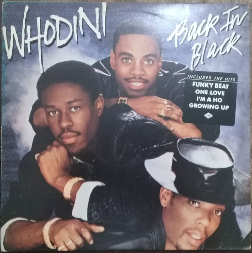 Lp Vinil (nm) Whodini Back In Black (raro Ed. Brasil 1986)