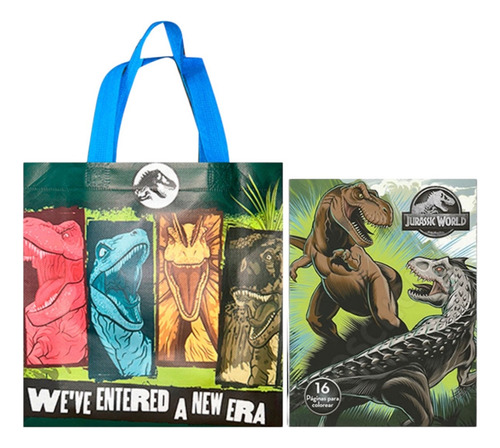 40 Bolsas Dulceras Y 40 Libros De Colorear Jurassic World