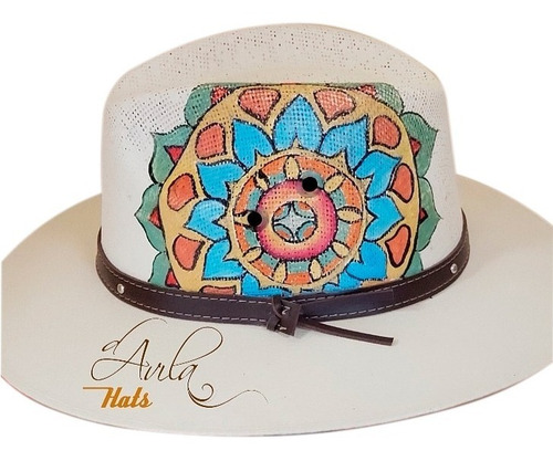 Imagen 1 de 1 de Sombrero D'avila Pintado A Mano