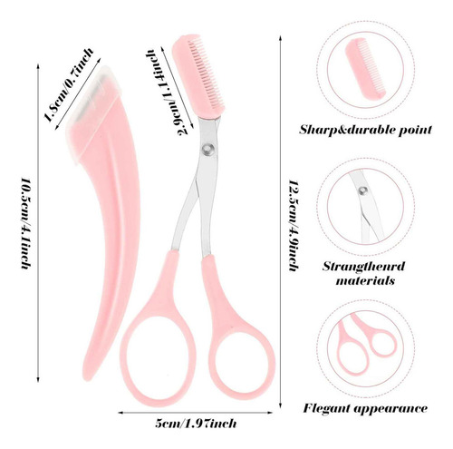 Cz 3 Nuevo Tijeras Recortadoras Cejas Con Peine Profession