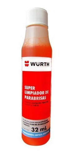 Super Limpiador De Parabrisas Concentrado Wurth 32 Ml