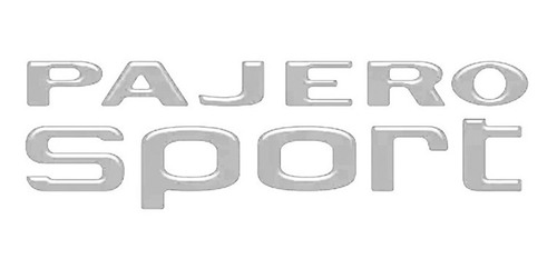 Emblema Adesivo Nome Pajeiro Sport Prata Resinado