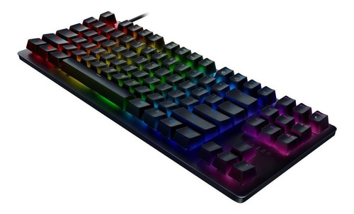 Imagen 3 de 3 de Teclado gamer Razer Huntsman Tournament Edition QWERTY Linear Optical inglés US color negro con luz RGB