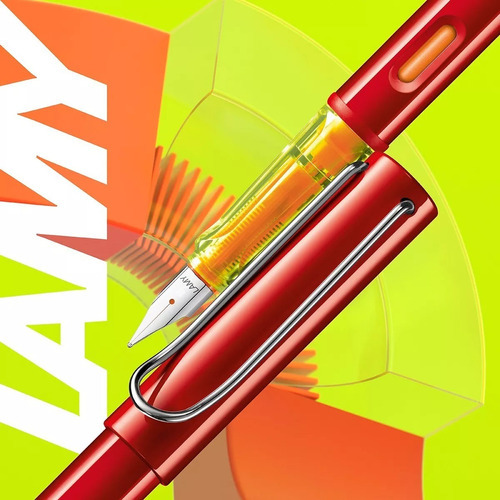 Set Lapicera Pluma Lamy Al-star Glossy Red Edicion Especial Color De La Tinta Rojo Color Del Exterior Rojo