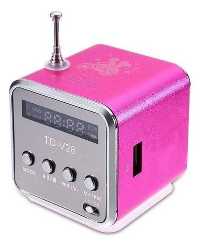 Gift Mini Speaker Td-v26 Fm Radio Receiver 2024