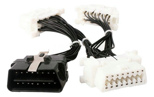 Cabo Elm327 Obd2 De 16 Pinos Macho Para 3 Fêmeas