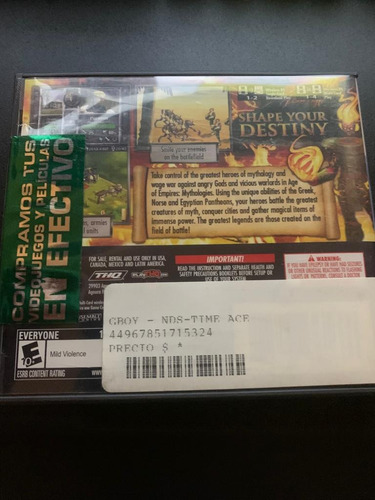 Age Of Empire: Mythologies Nintendo Ds Caja Sola (Usado)