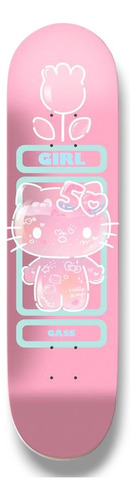 Tabla Para Skate Girl Gass Hello Kitty 50 Aniversario Rosa