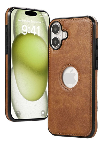Small Size Funda For iPhone 16, 16 Plus, 16 Pro, 16 Pro Max Cuero De Lujo