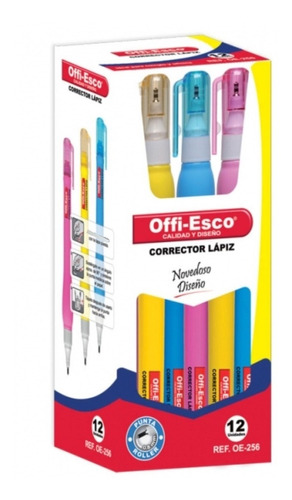 Corrector Lapiz Offi Esco Oe-256 Caja *12 Und 5ml *5 Cajas