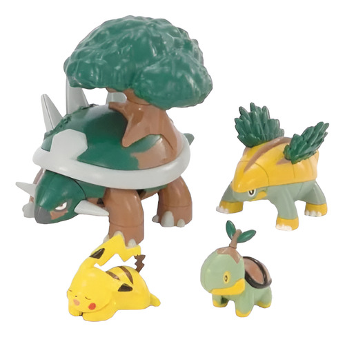 Pokemon Turtwig, Grotle, Torterra +pku Plamo Snap Kit Bandai