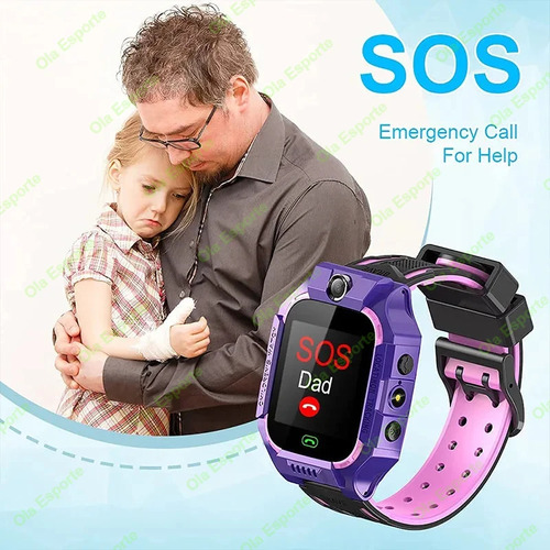 Smartwatch Relógio Inteligente Infantil Menino Menina Gps