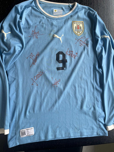Camiseta Uruguay Utilizada Por Luis Suárez Amistoso 2012