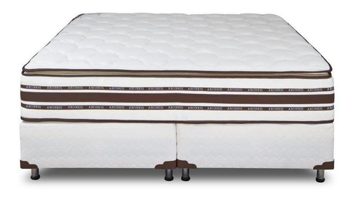 Sommier Arcoiris Foam Nature Pillow Queen de 190cmx160cm  blanco con base dividida
