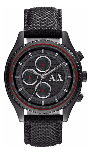 Reloj Armani Exchange De Hombre Ax1610 Original Chrono Negro
