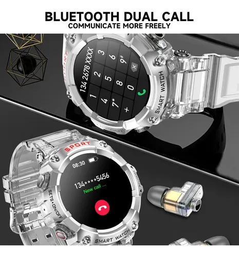 Smartwatch Deportivo Con Auriculares Y Pantalla Táctil Hd