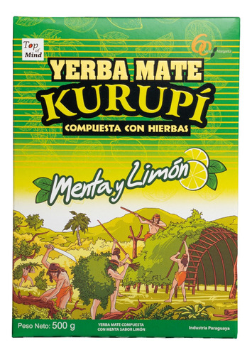 Yerba Mate Kurupi Menta Limon 500gr