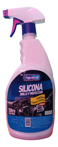 Silicona Líquida Con Gatillo Aguacol 1l Brillo Y Protección