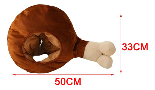 Sombrero De Peluche Con Baquetas De Pollo, Tocado De Juguete