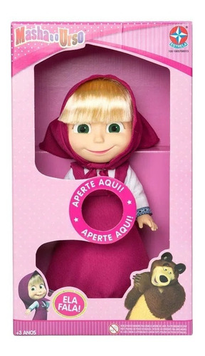 Boneca Masha 35 Cm Original - Fala Em Português - Estrela
