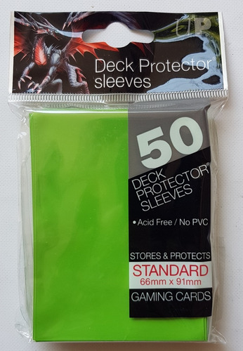 Micas Ultra Pro Standard Deck Protector Verde Limón - Lime