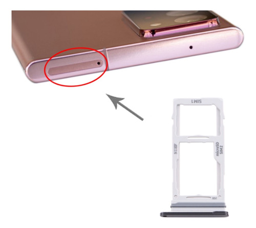 Porta Sim Bandeja Compatible Samsung Note 20 Ultra / N985