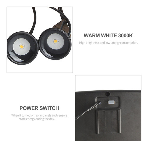 Paquete De 10 Luces De Estaca Solar Para Exteriores, Decorac