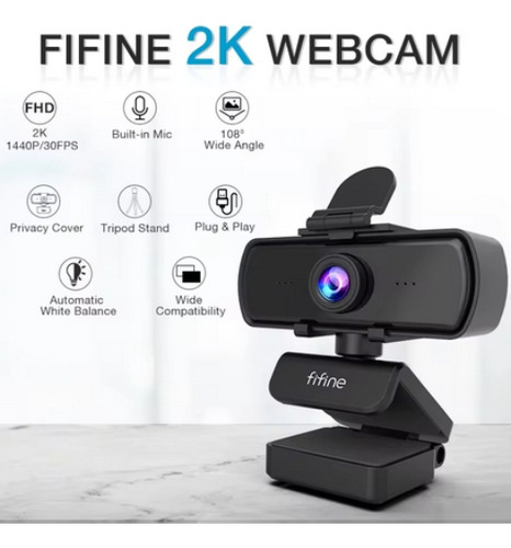 Webcam Full Hd 1440p Fifine