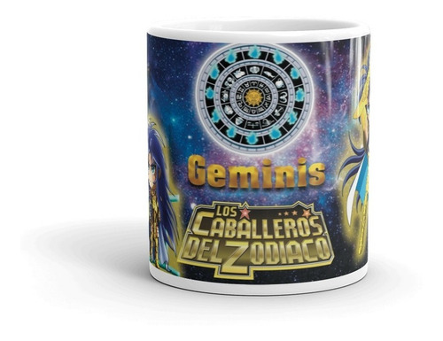 Taza Coleccion Caballeros Del Zodiaco Geminis