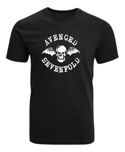 Polera Estampada Avenged Sevenfold, Rock, Logo, Romanosmodas